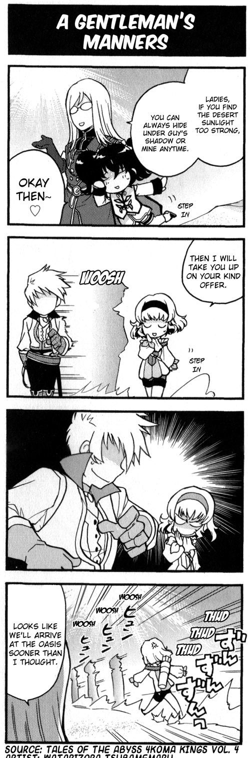 Tales of the Abyss 4koma Kings Chapter 51.4 page 1 - Chapter 51 : v4 	A Gentleman's Manners