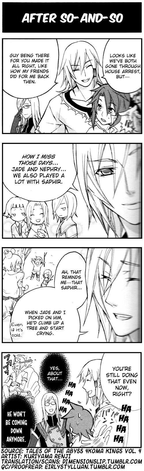 Tales of the Abyss 4koma Kings Chapter 57.4 page 1 - Chapter 57 : v4 	After So- And So-