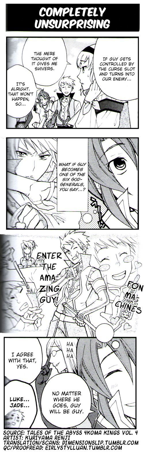 Tales of the Abyss 4koma Kings Chapter 65.4 page 1 - Chapter 65 : v4 Completely Unsurprising
