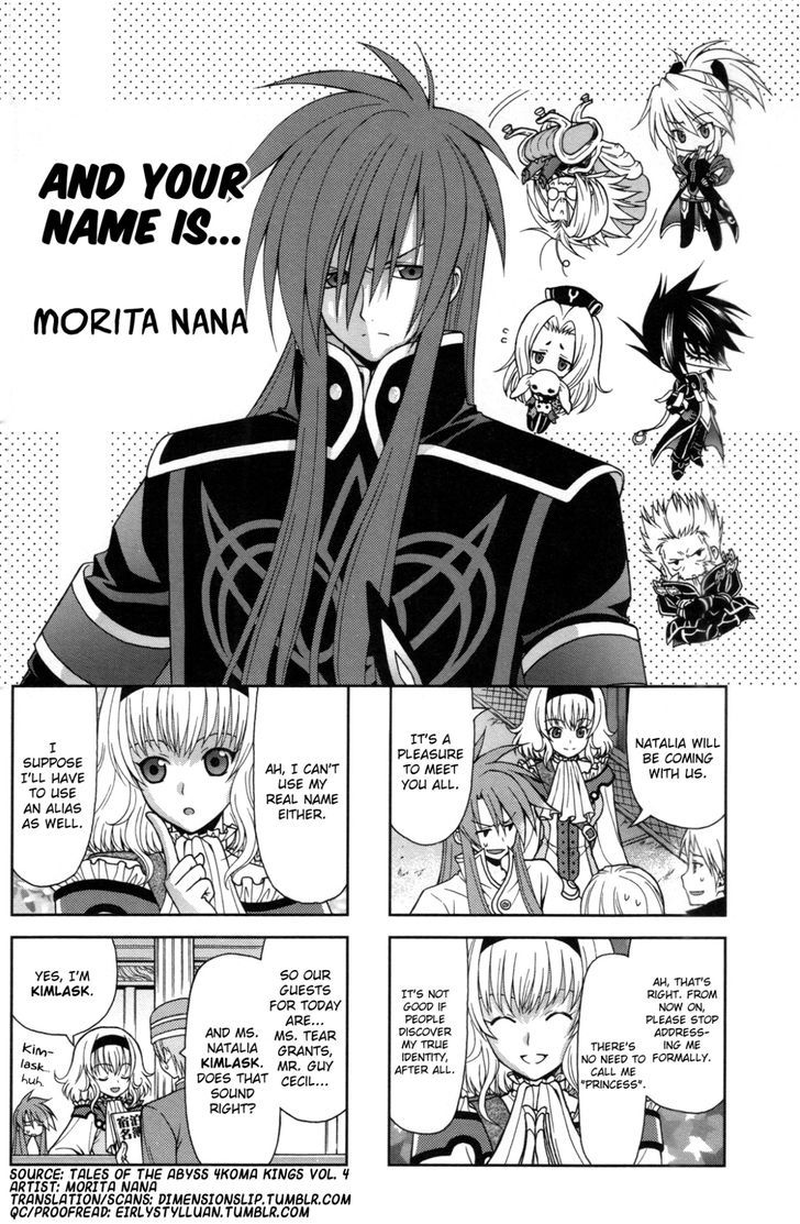 Tales of the Abyss 4koma Kings Chapter 68.4 page 1 - Chapter 68 : v4 And Your Name is...
