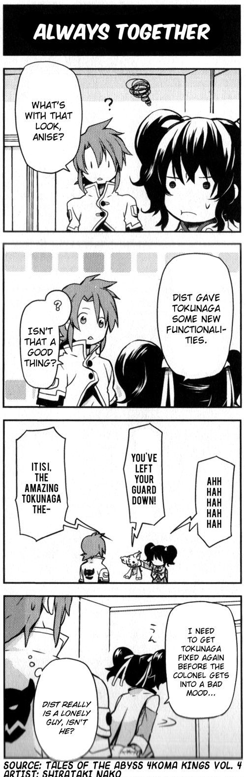 Tales of the Abyss 4koma Kings Chapter 75.4 page 1 - Chapter 75 : v4 Always Together