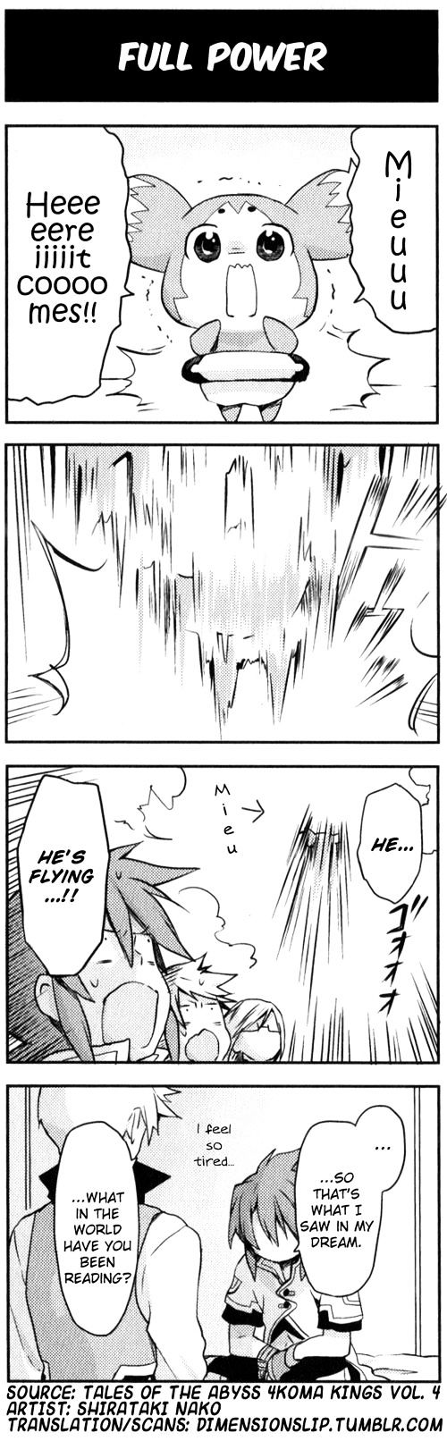 Tales of the Abyss 4koma Kings Chapter 80.4 page 1 - Chapter 80 : v4 Full Power