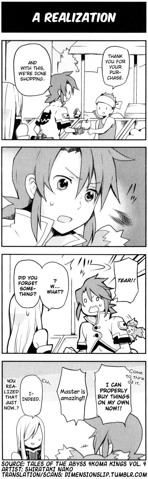 Tales of the Abyss 4koma Kings Chapter 82.4 page 1 - Chapter 82 : v4 A Realisation
