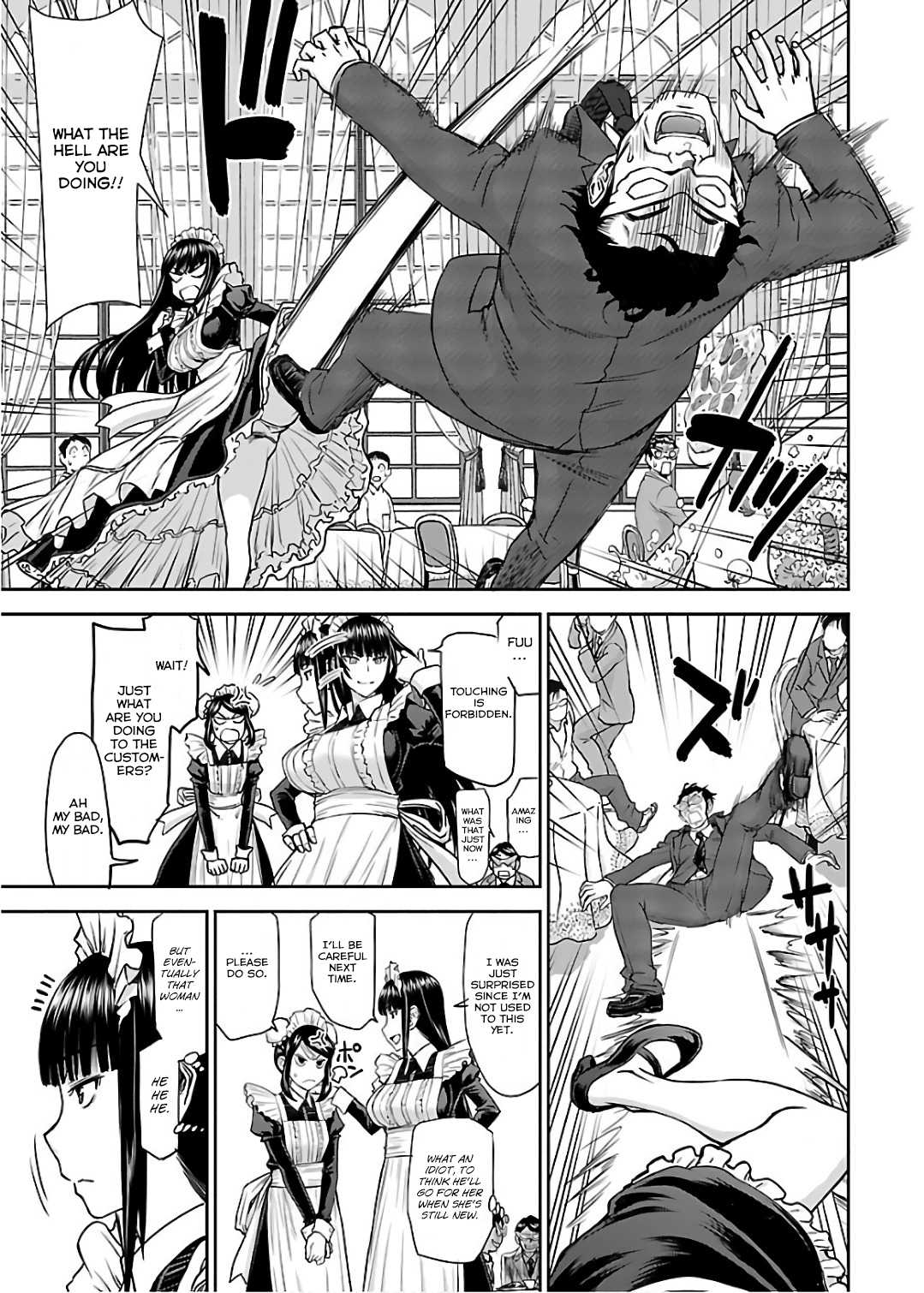 Tama Kick Chapter 8 page 7 - Chapter 8: Western Maid Cafe