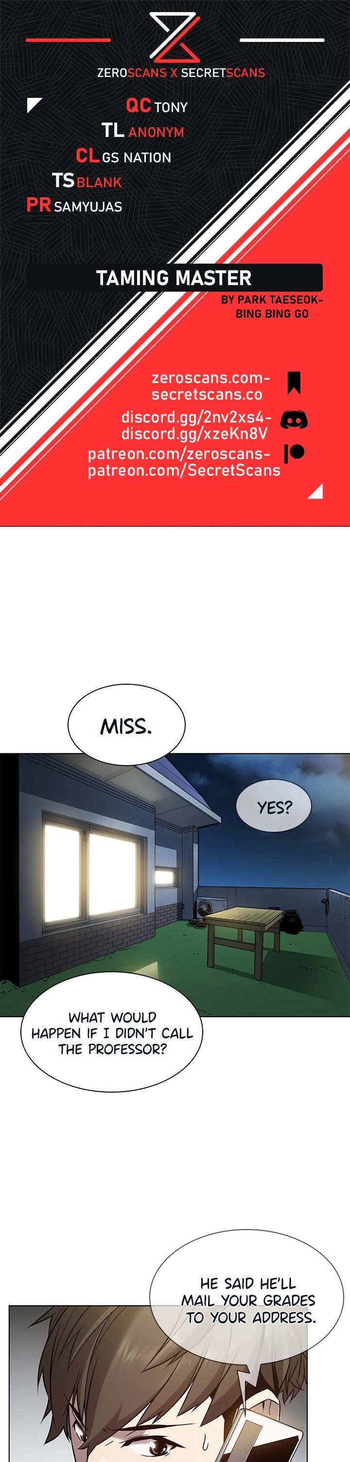 Taming Master Chapter 6 page 1 - Chapter 6