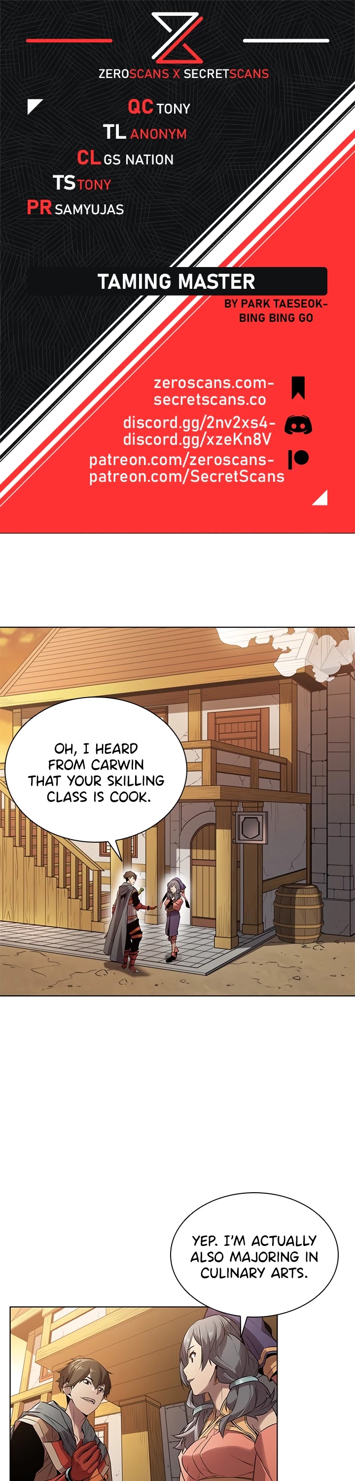 Taming Master Chapter 9 page 1 - Chapter 9