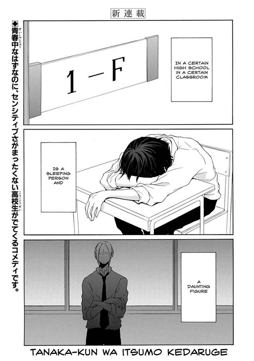 Tanaka-kun wa Itsumo Kedaruge Chapter 1 page 1 - Chapter 1