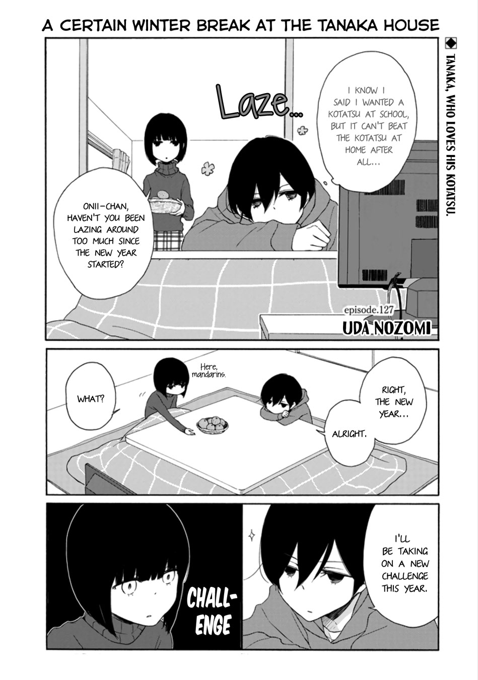 Tanaka-kun wa Itsumo Kedaruge Chapter 127 page 1 - Chapter 127
