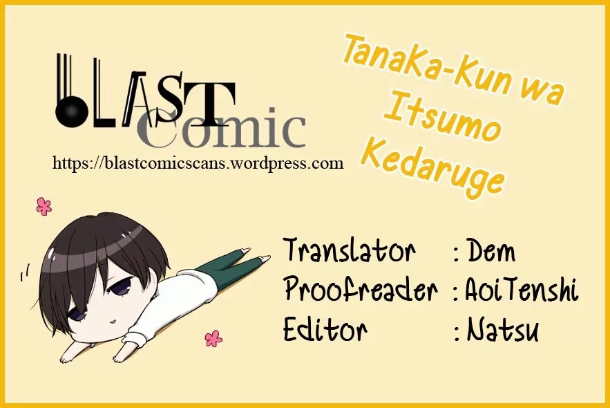 Tanaka-kun wa Itsumo Kedaruge Chapter 25 page 1 - Chapter 25