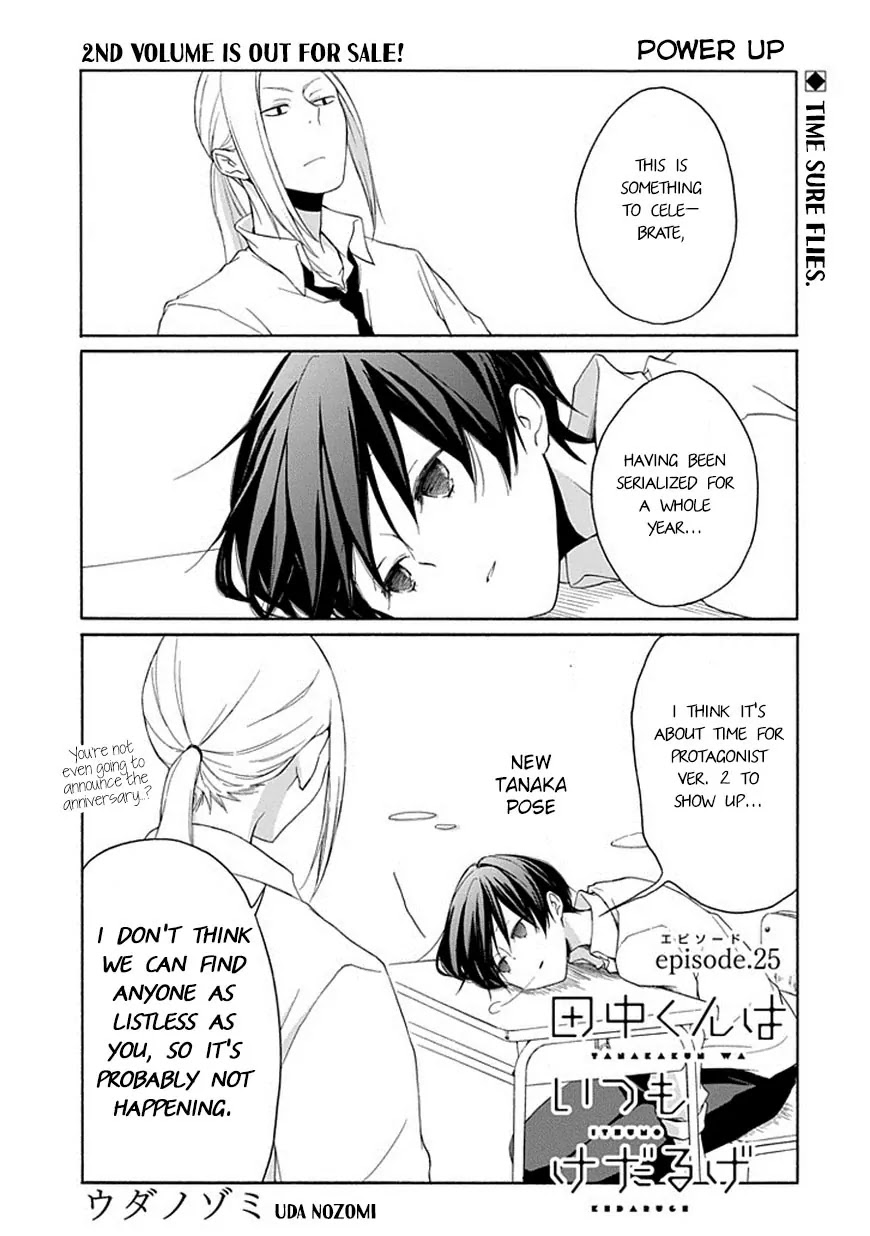 Tanaka-kun wa Itsumo Kedaruge Chapter 25 page 2 - Chapter 25