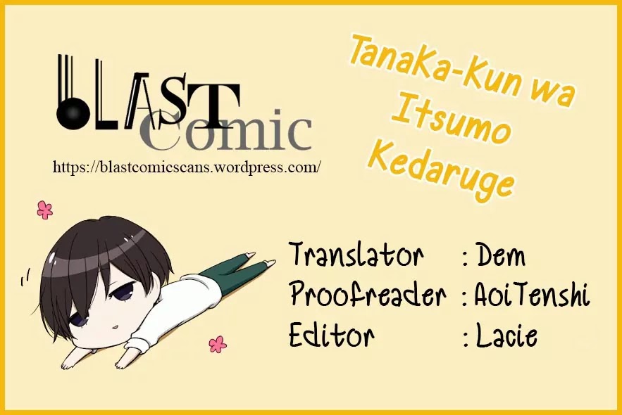 Tanaka-kun wa Itsumo Kedaruge Chapter 38 page 1 - Chapter 38