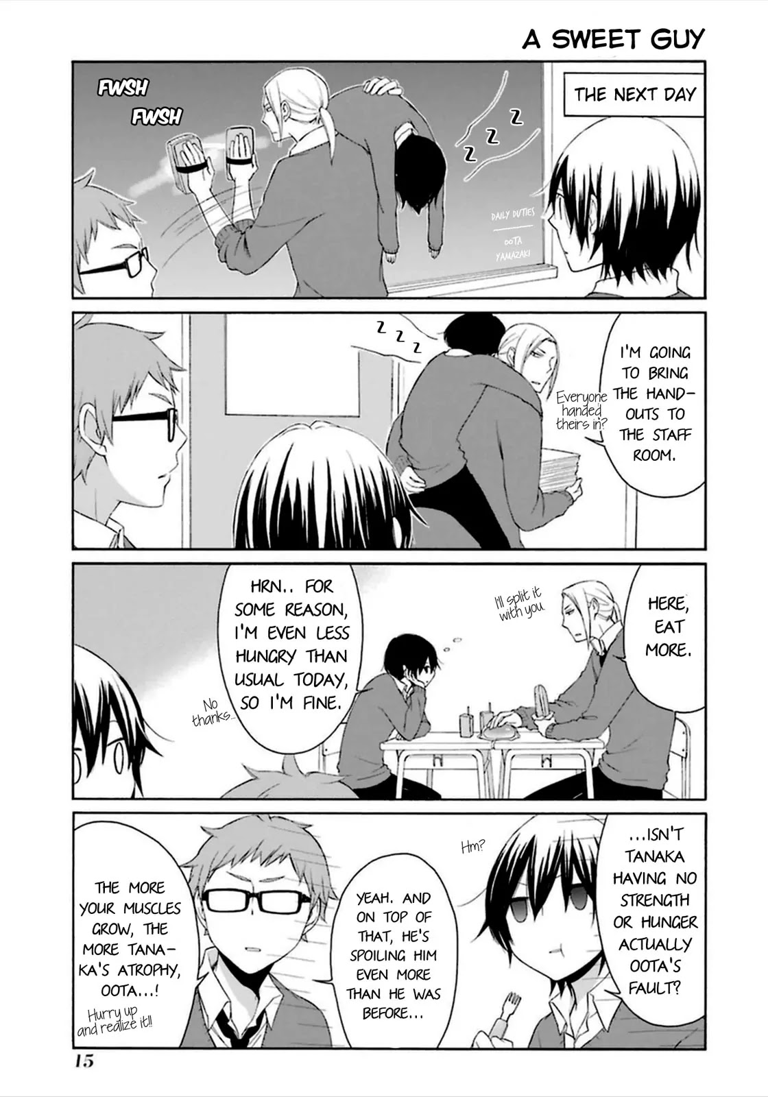 Tanaka-kun wa Itsumo Kedaruge Chapter 40 page 14 - Chapter 40