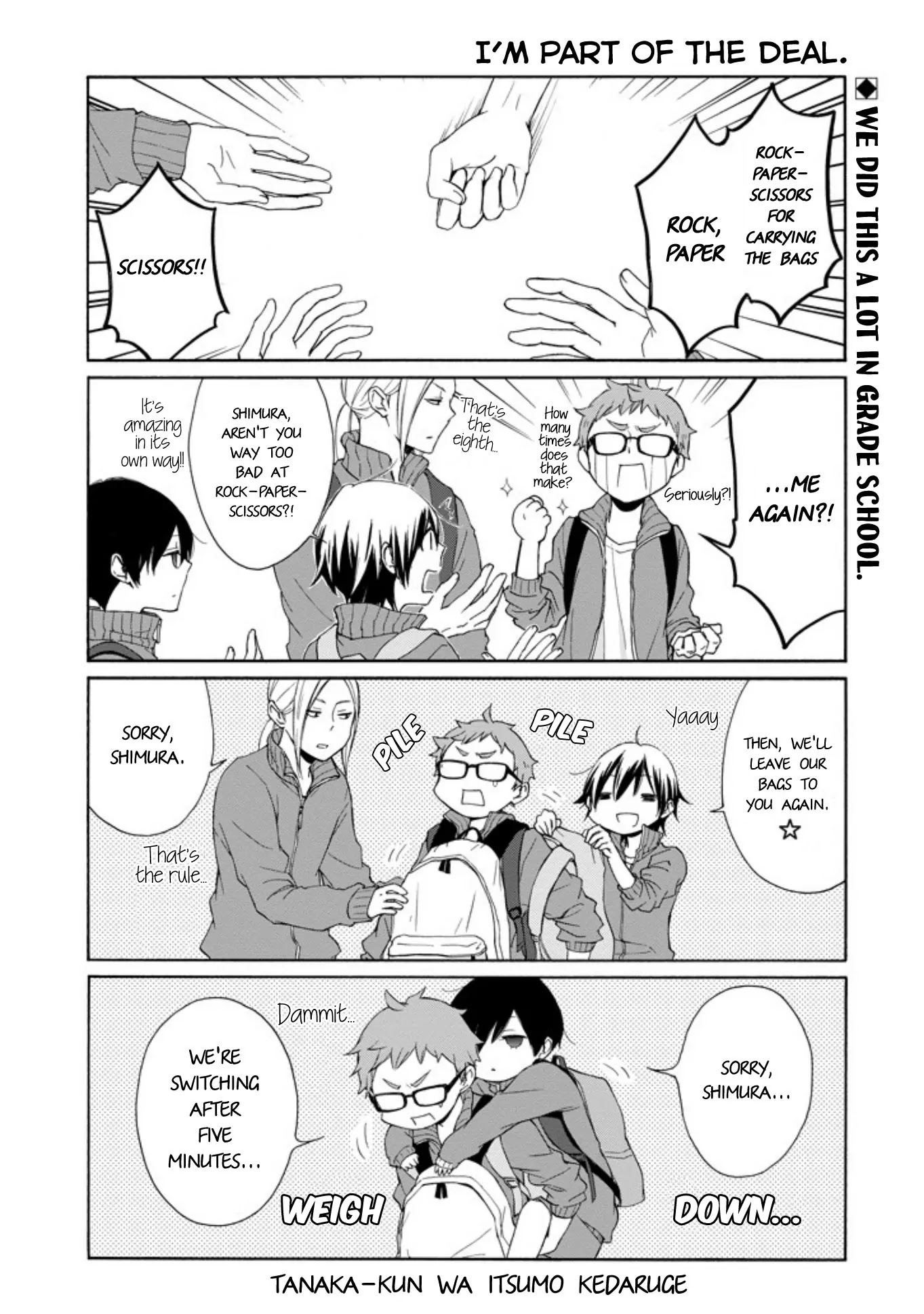 Tanaka-kun wa Itsumo Kedaruge Chapter 54 page 1 - Chapter 54