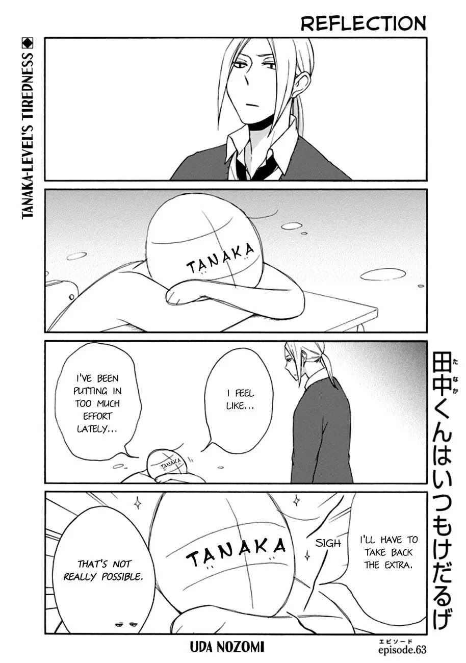 Tanaka-kun wa Itsumo Kedaruge Chapter 63 page 1 - Chapter 63