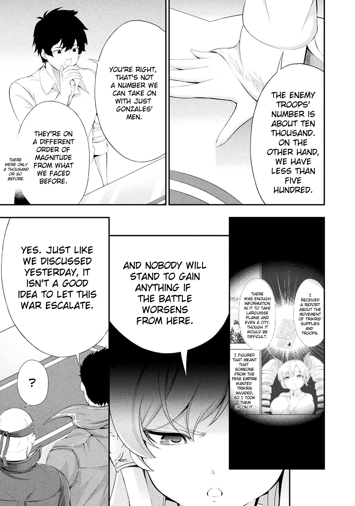 Tanaka ~Nenrei Equal Kanojo Inaireki no Mahoutsukai~ Chapter 20 page 21 - Chapter 20: Negotiations