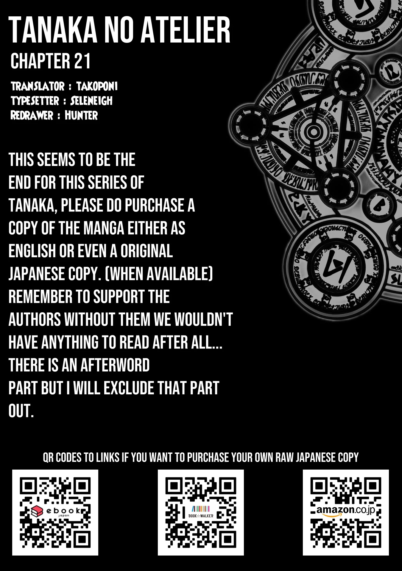 Tanaka ~Nenrei Equal Kanojo Inaireki no Mahoutsukai~ Chapter 21 page 39 - Chapter 21: Tanaka's Atelier [END]
