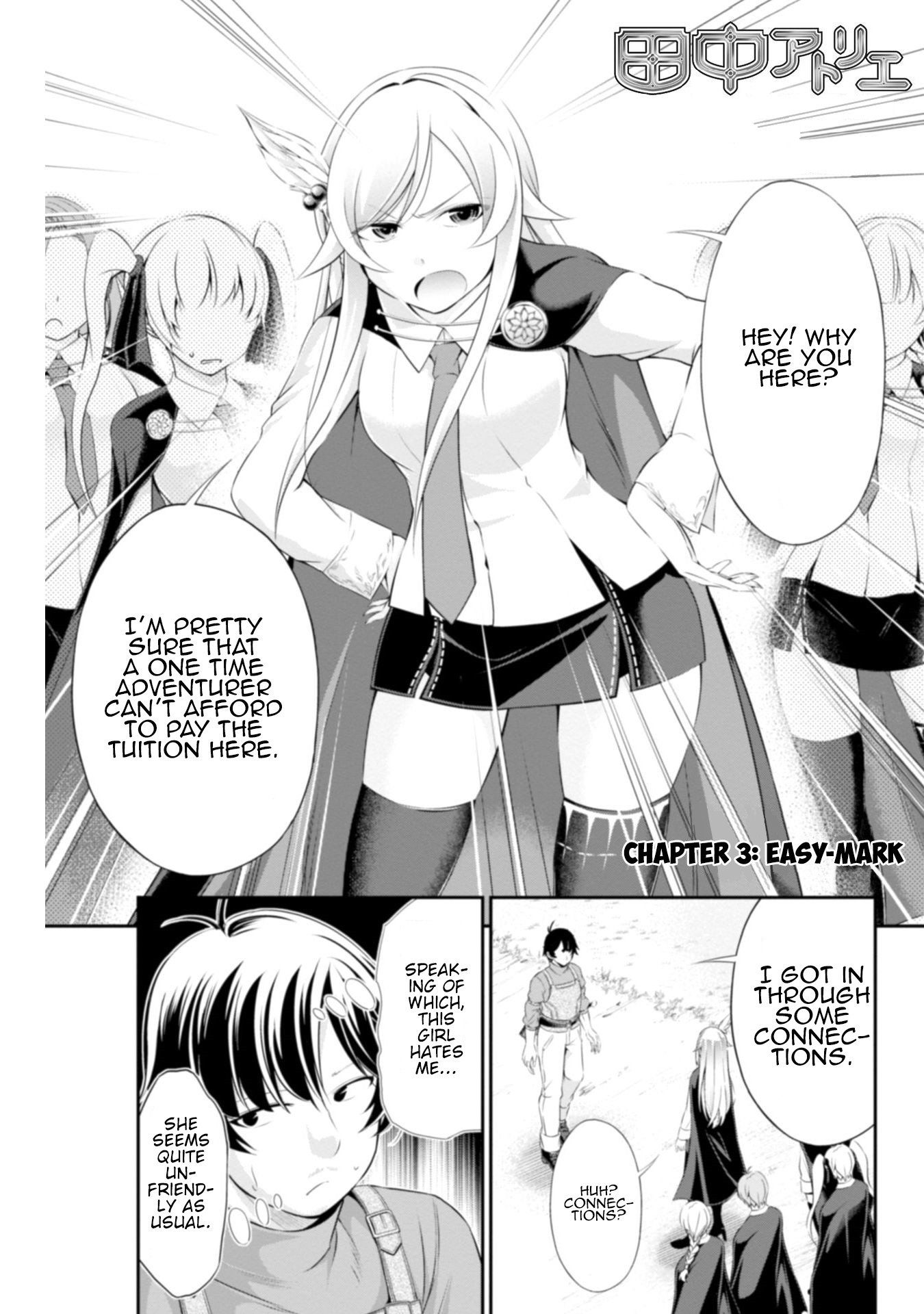 Tanaka ~Nenrei Equal Kanojo Inaireki no Mahoutsukai~ Chapter 3 page 1 - Chapter 3: Easy-mark