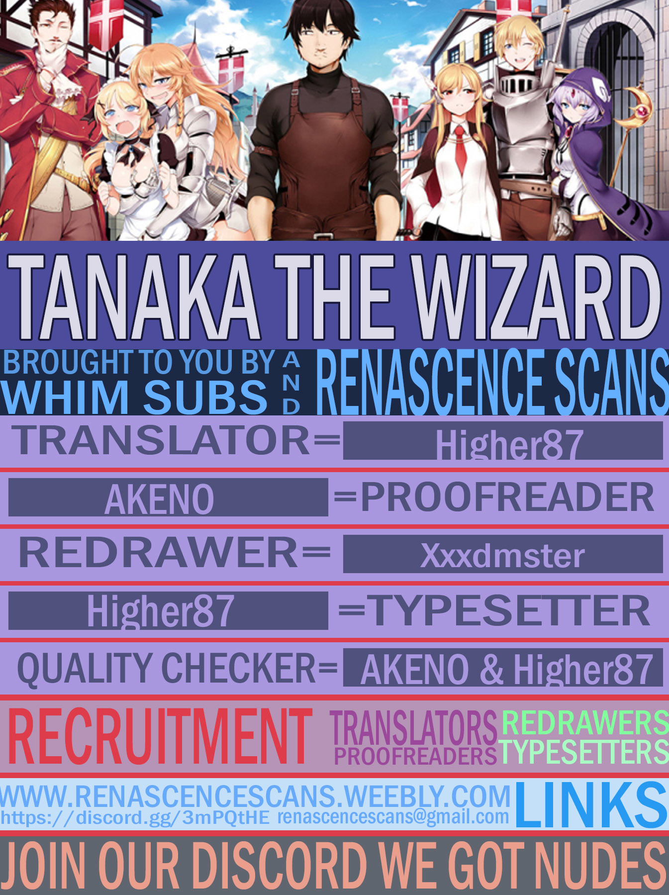 Tanaka The Wizard Chapter 8 page 1 - Chapter 8: Battle Preparation - Start