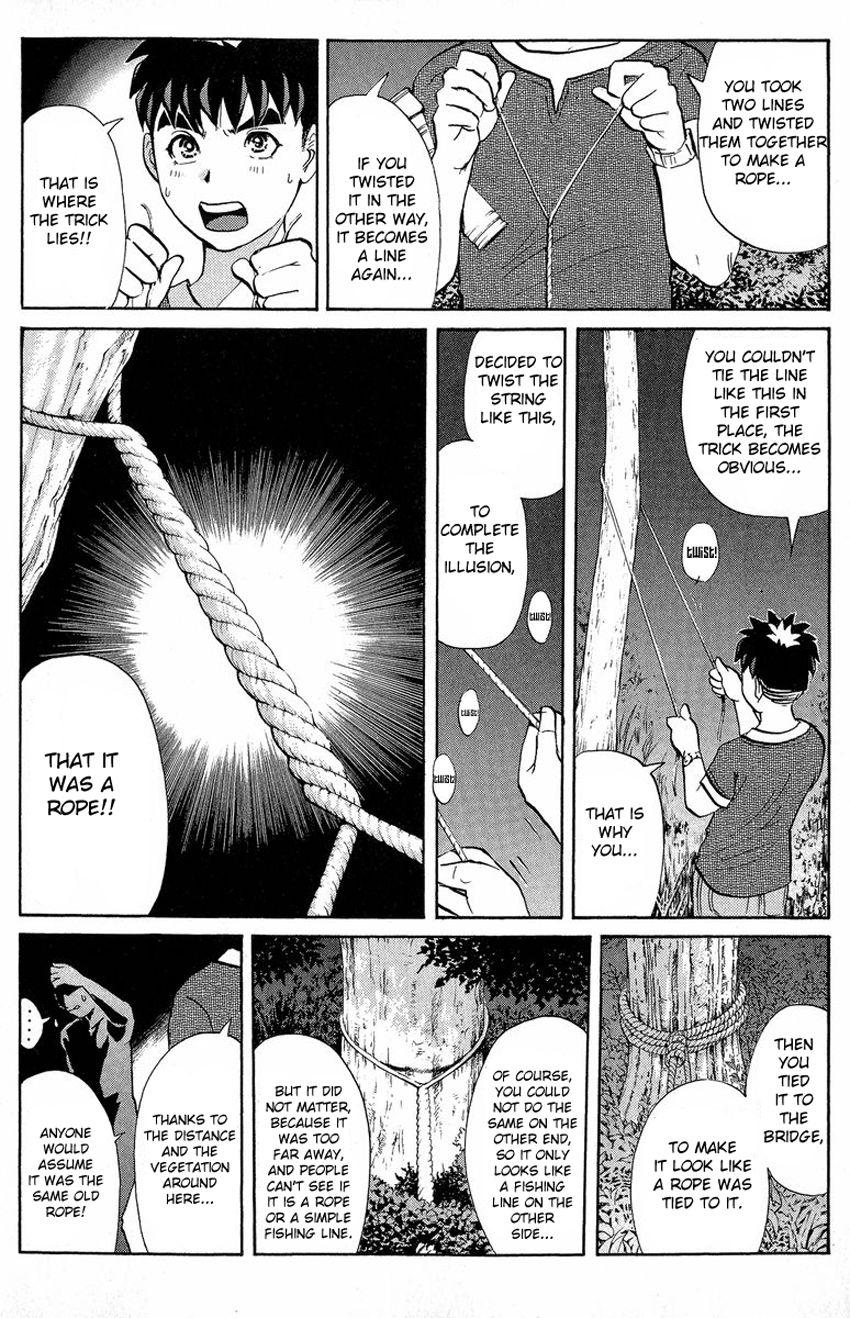 Tantei Gakuen Q Chapter 130 page 23 - Chapter 130 : Murder in the Village Of Suspension Bridges - Part 6
