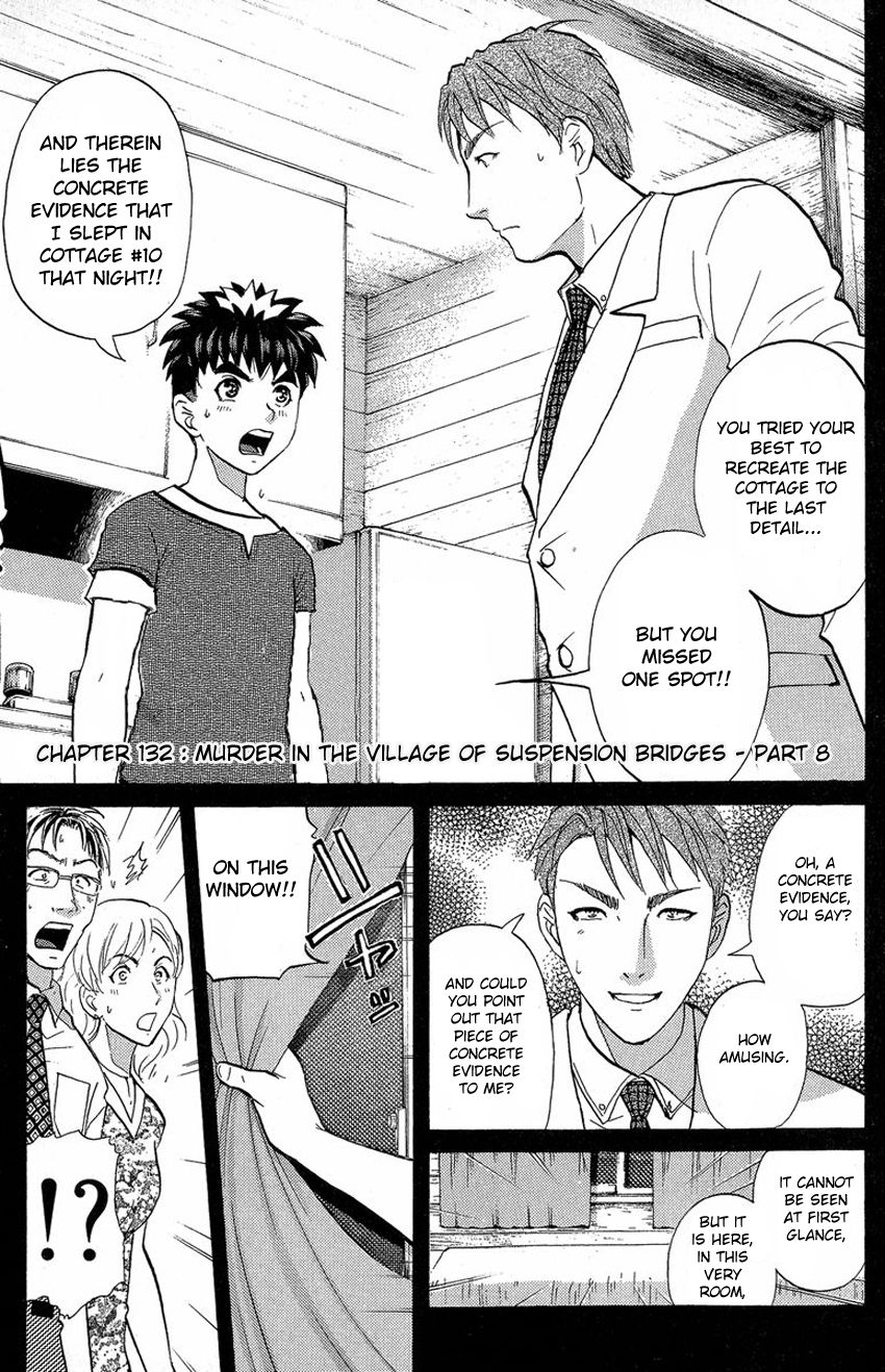 Tantei Gakuen Q Chapter 132 page 4 - Chapter 132 : Murder in the Village Of Suspension Bridges - Part 8