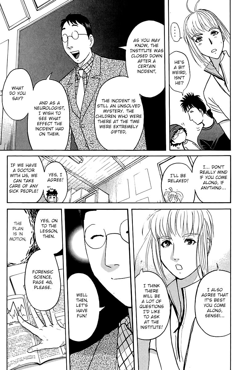 Tantei Gakuen Q Chapter 142 page 16 - Chapter 142 : The Girl Who Sees The Future