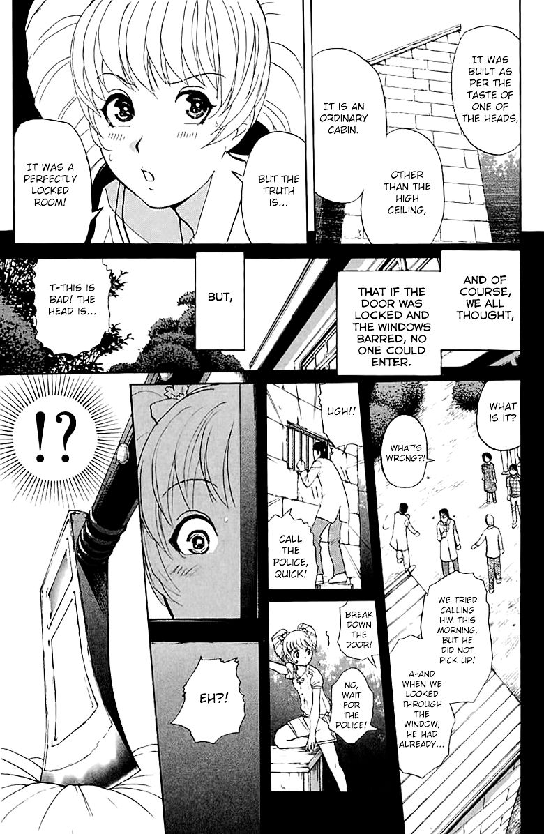 Tantei Gakuen Q Chapter 142 page 18 - Chapter 142 : The Girl Who Sees The Future