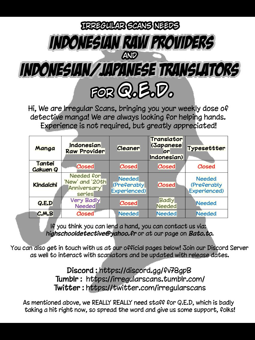 Tantei Gakuen Q Chapter 153 page 3 - Chapter 153 : Paths That Never Crossed