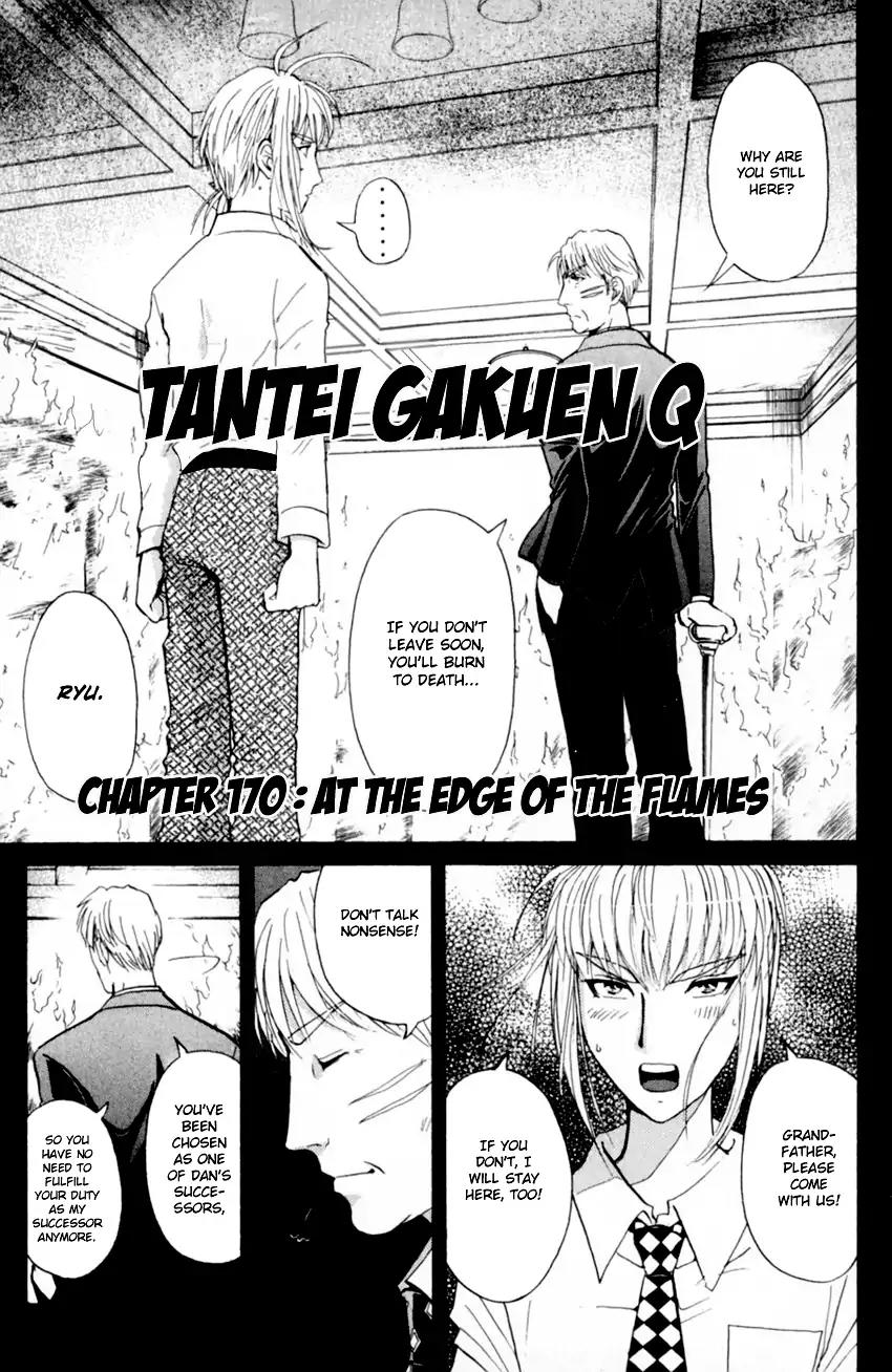 Tantei Gakuen Q Chapter 170 page 4 - Chapter 170: At The Edge Of The Flames
