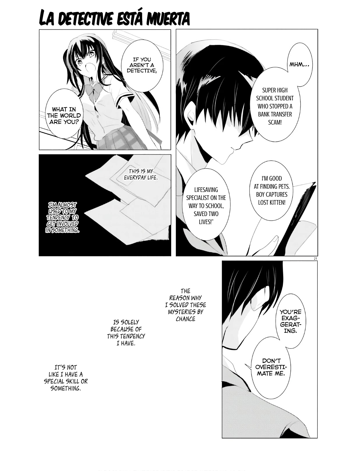 Tantei wa Mou, Shindeiru Chapter 1 page 21 - Chapter 1: The Detective is Absent