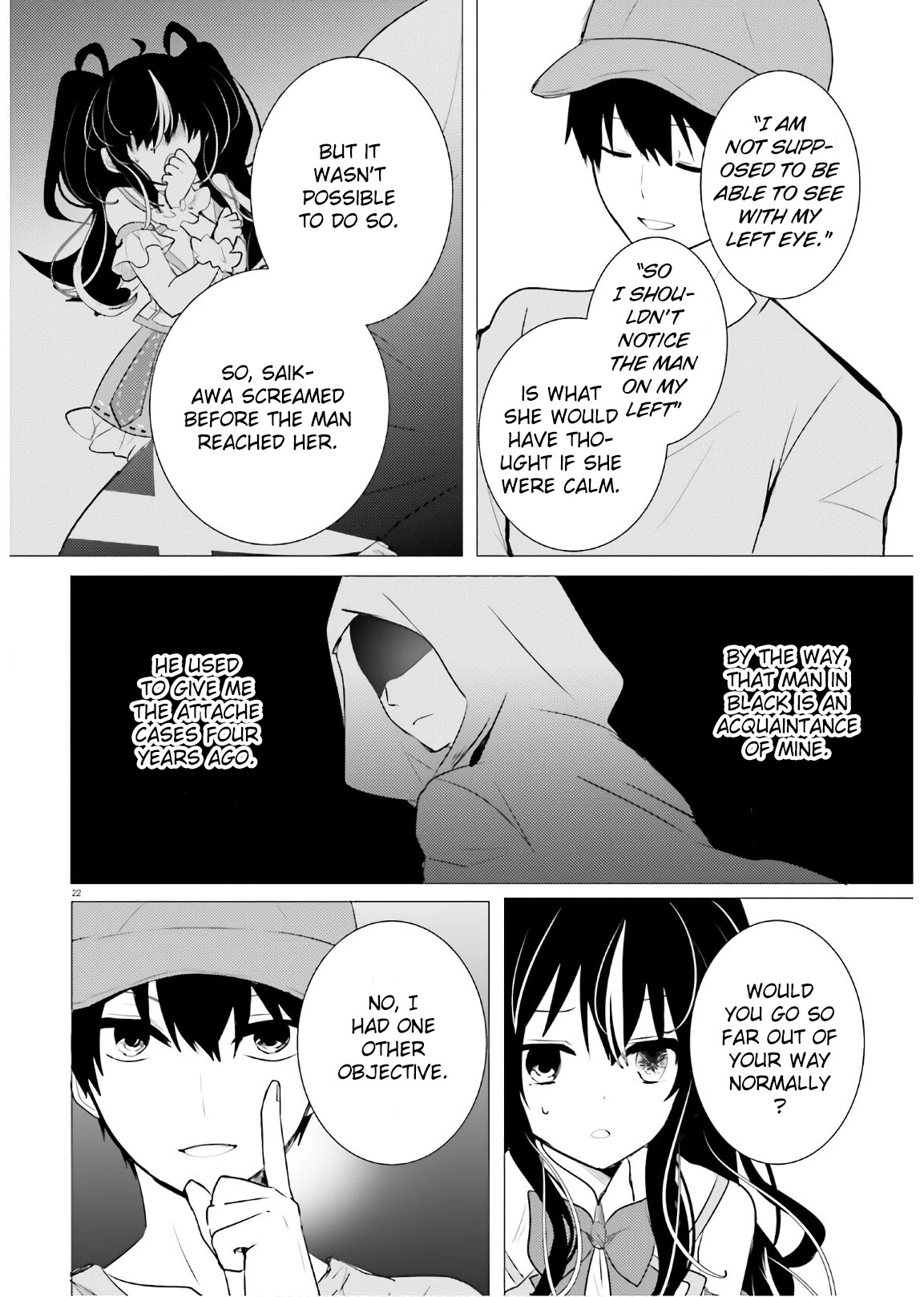 Tantei wa Mou, Shindeiru Chapter 13 page 22 - Chapter 13: What that eye sees