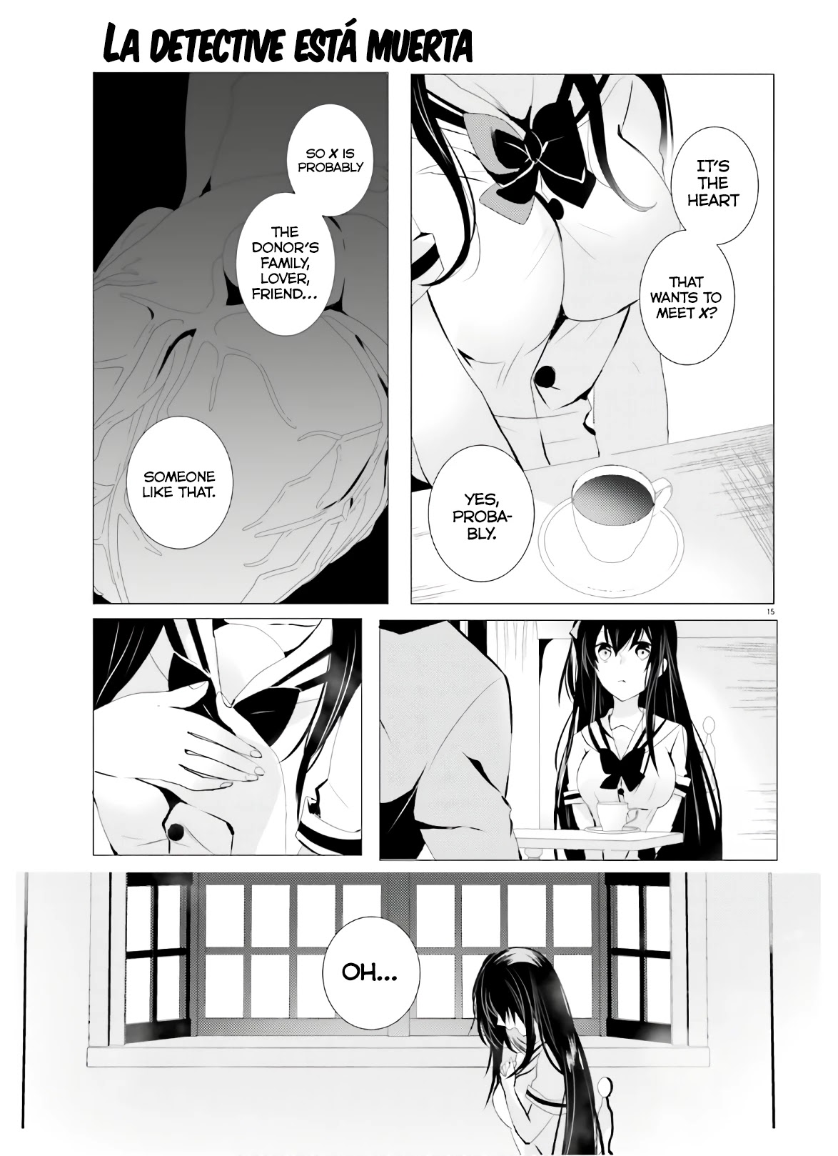 Tantei wa Mou, Shindeiru Chapter 2 page 15 - Chapter 2: Whose Heart is it?