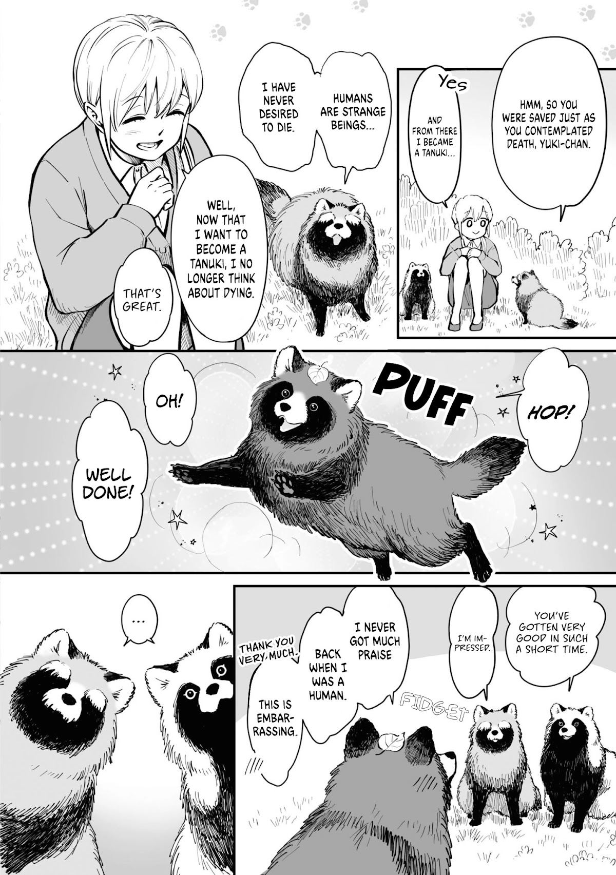 Tanuki Chapter 18.5 page 1 - Chapter 18.5: Extra
