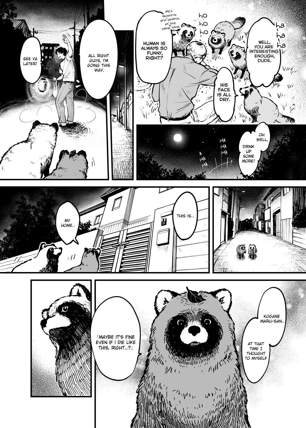 Tanuki Chapter 2 page 5 - Chapter 2: Old Man Who was Scouted by A Tanuki When He Tried To Die