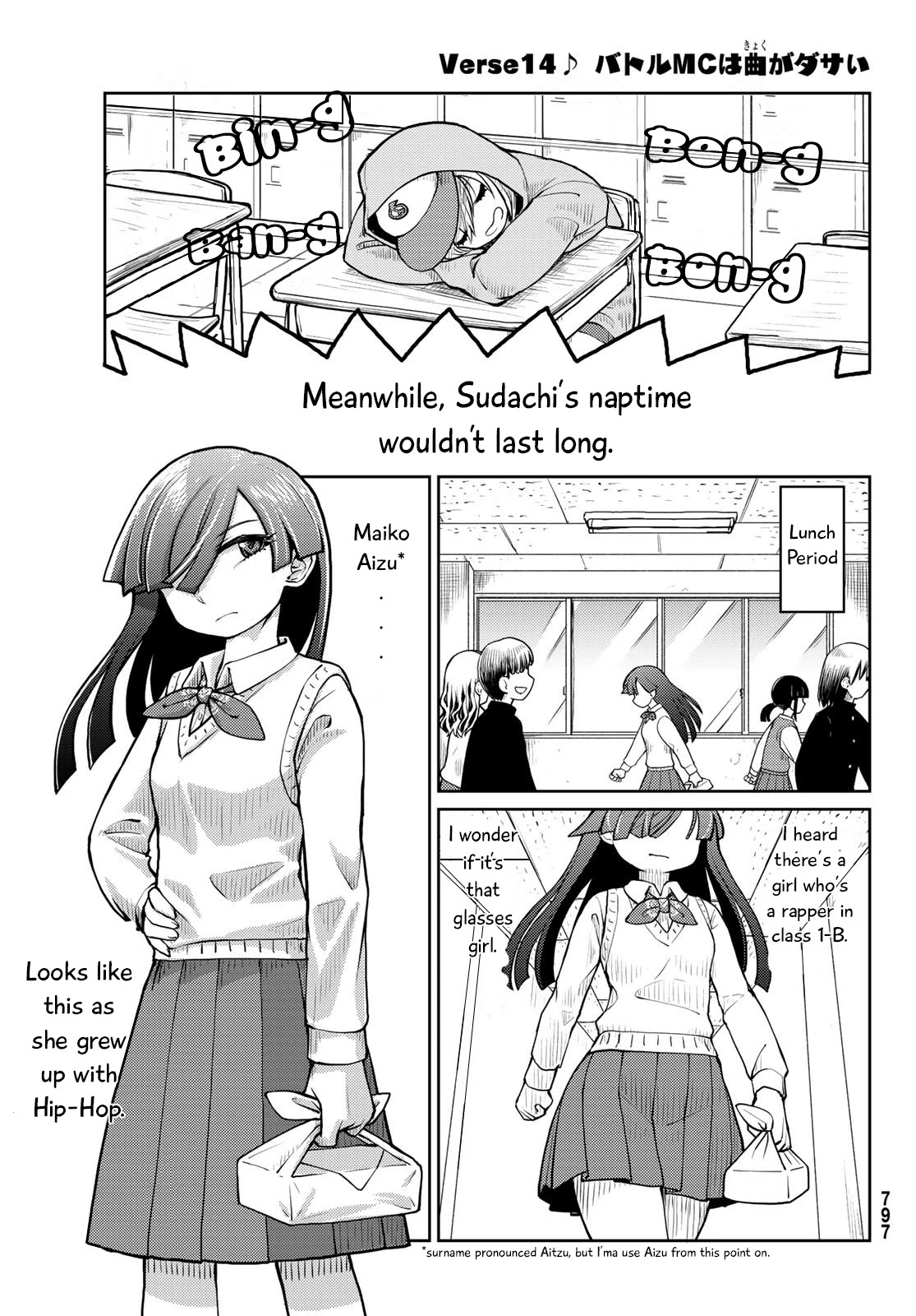 Tanzawa Sudachi is here! Chapter 14 page 1 - Chapter 14: MC Battle Songs Are Lame