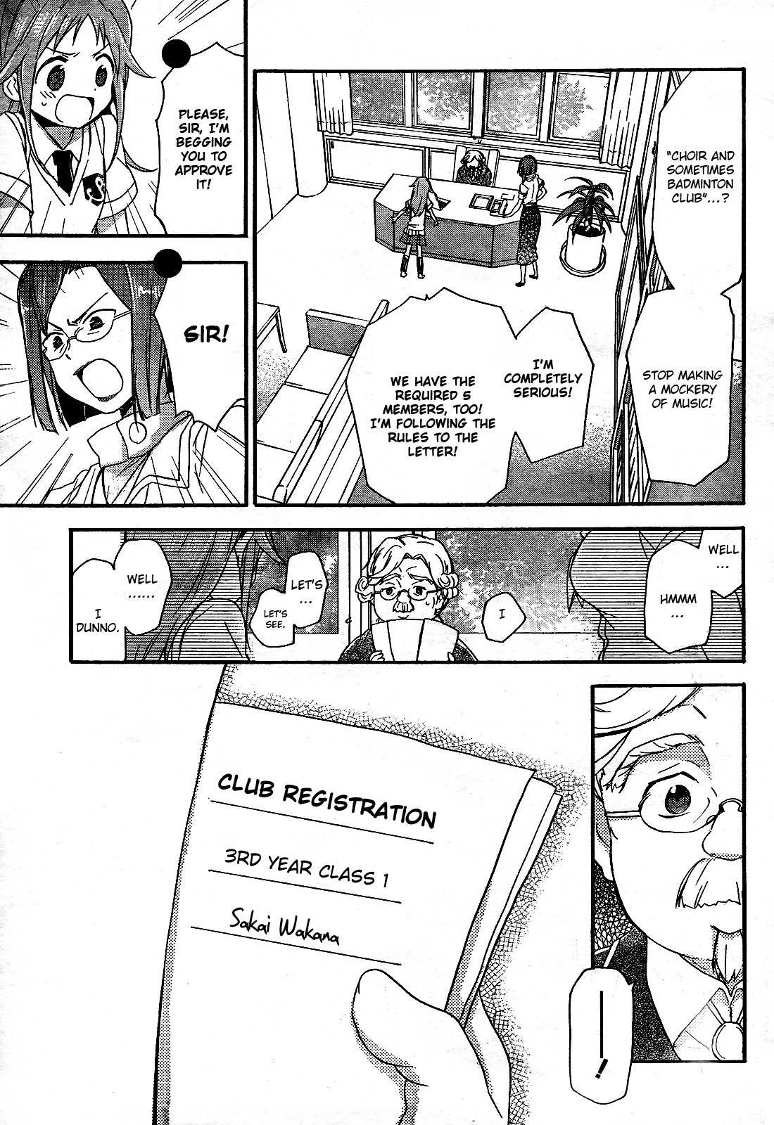 Tari Tari Chapter 3 page 5 - Chapter 3: I Love it. I Love This Song