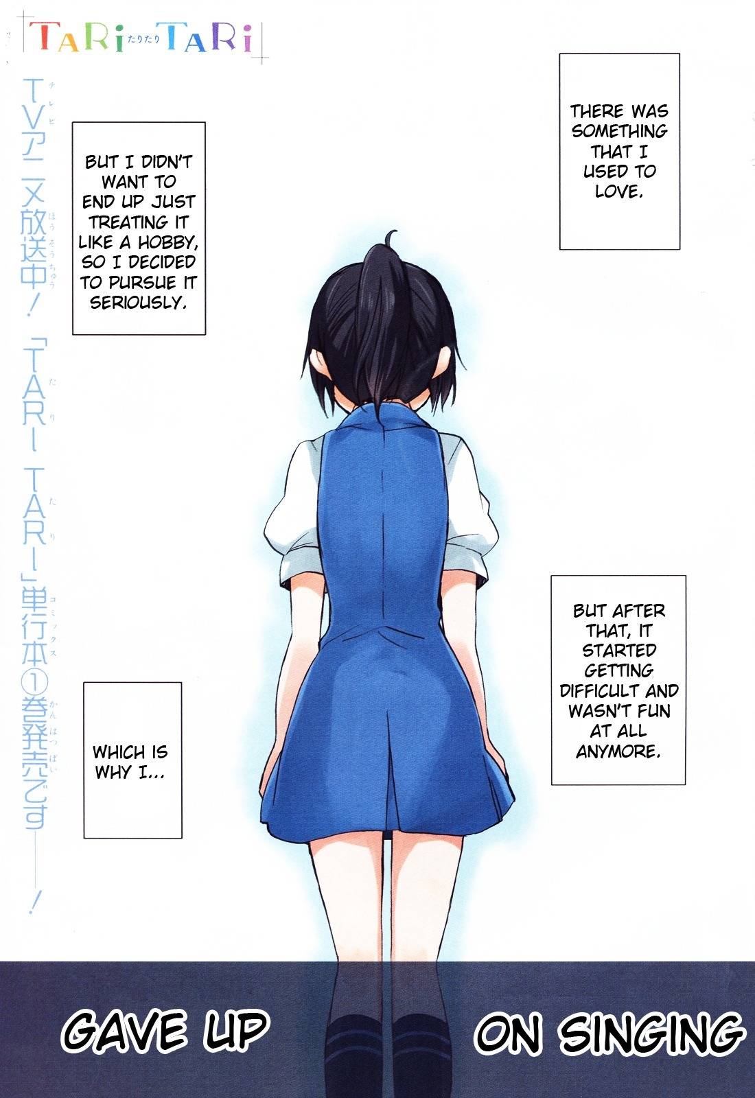 Tari Tari Chapter 4 page 1 - Chapter 4: I Can't Sing All Alone