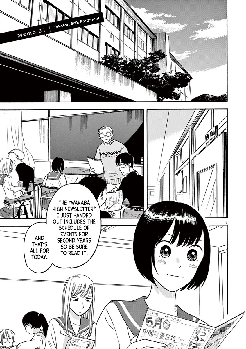 Tasogare Memorandum Chapter 1.1 page 3 - Chapter 1.1: Takatori Eri's Fragment