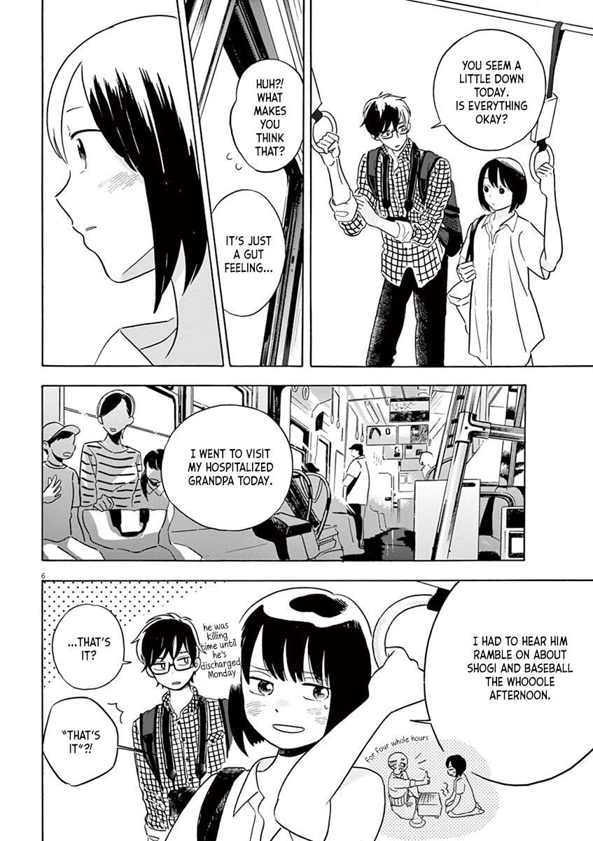Tasogare Memorandum Chapter 15.2 page 6 - Chapter 15.2: On a Train with Hamano-kun