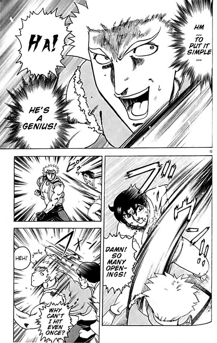 Tatakae! Ryouzanpaku Shijou Saikyou no Deshi Chapter 28 page 13 - Chapter 28: Until I Hit You!