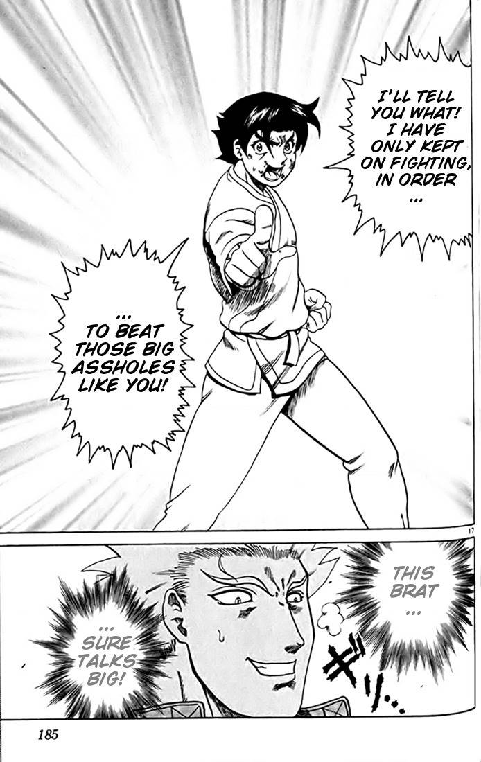 Tatakae! Ryouzanpaku Shijou Saikyou no Deshi Chapter 28 page 17 - Chapter 28: Until I Hit You!