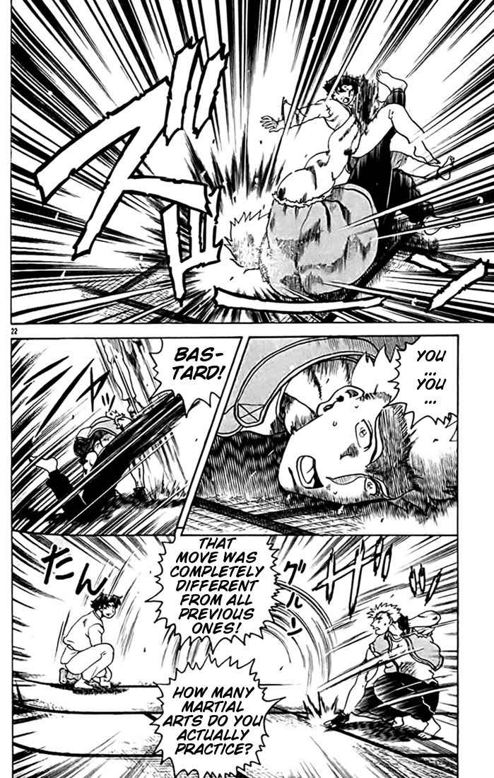 Tatakae! Ryouzanpaku Shijou Saikyou no Deshi Chapter 28 page 22 - Chapter 28: Until I Hit You!