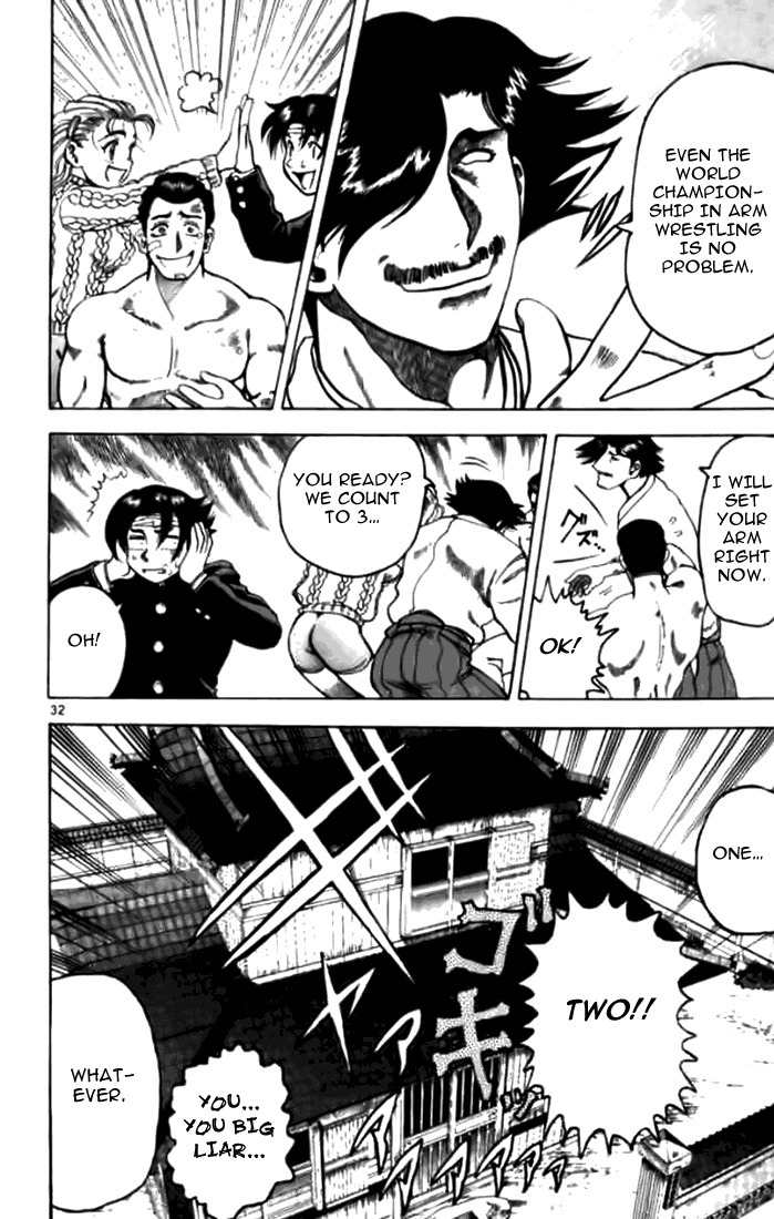 Tatakae! Ryouzanpaku Shijou Saikyou no Deshi Chapter 6 page 34 - Chapter 6: Broken Leg Duel!
