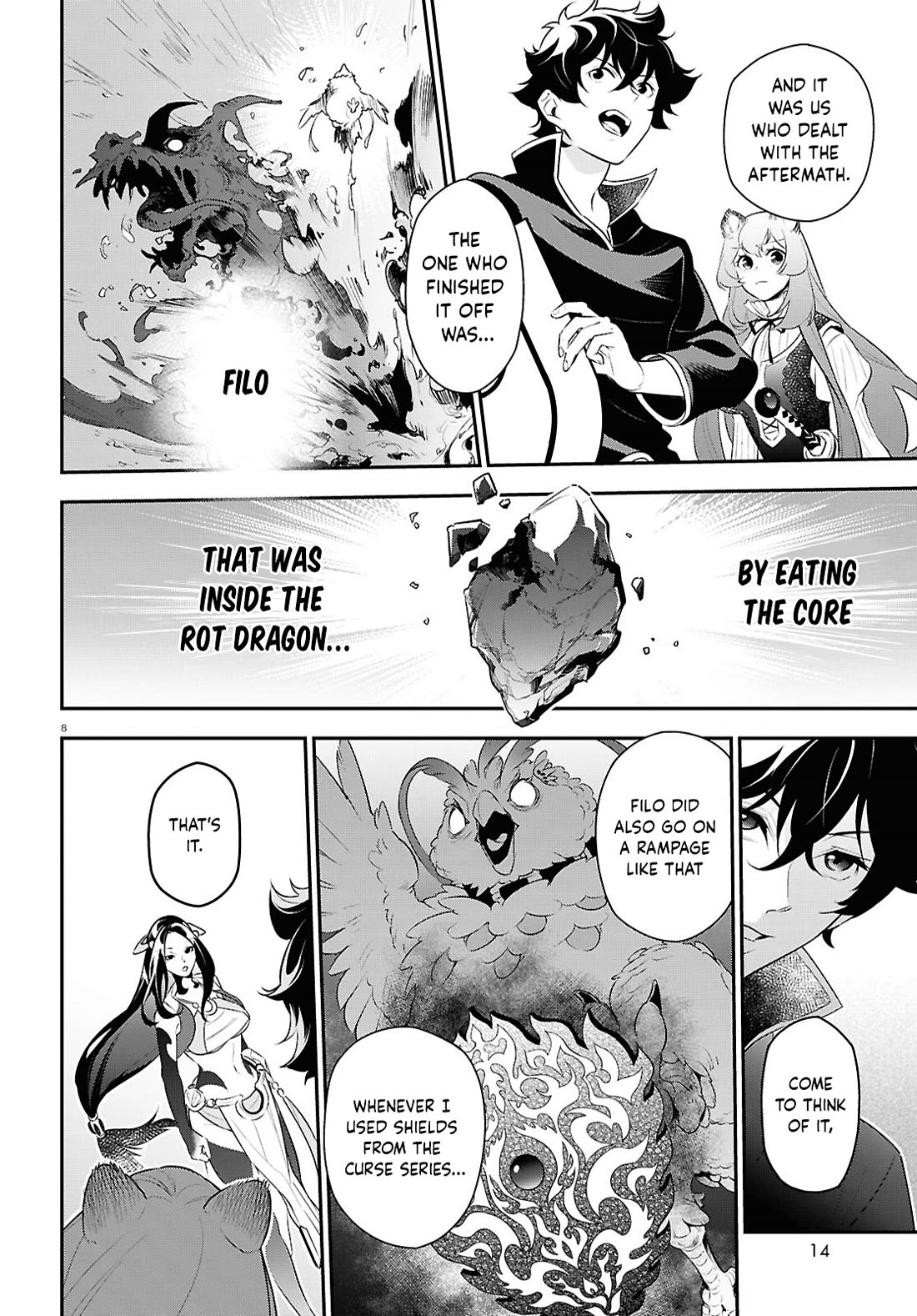 Tate no Yuusha no Nariagari Chapter 121 page 14 - Chapter 121: Dragon's Roar