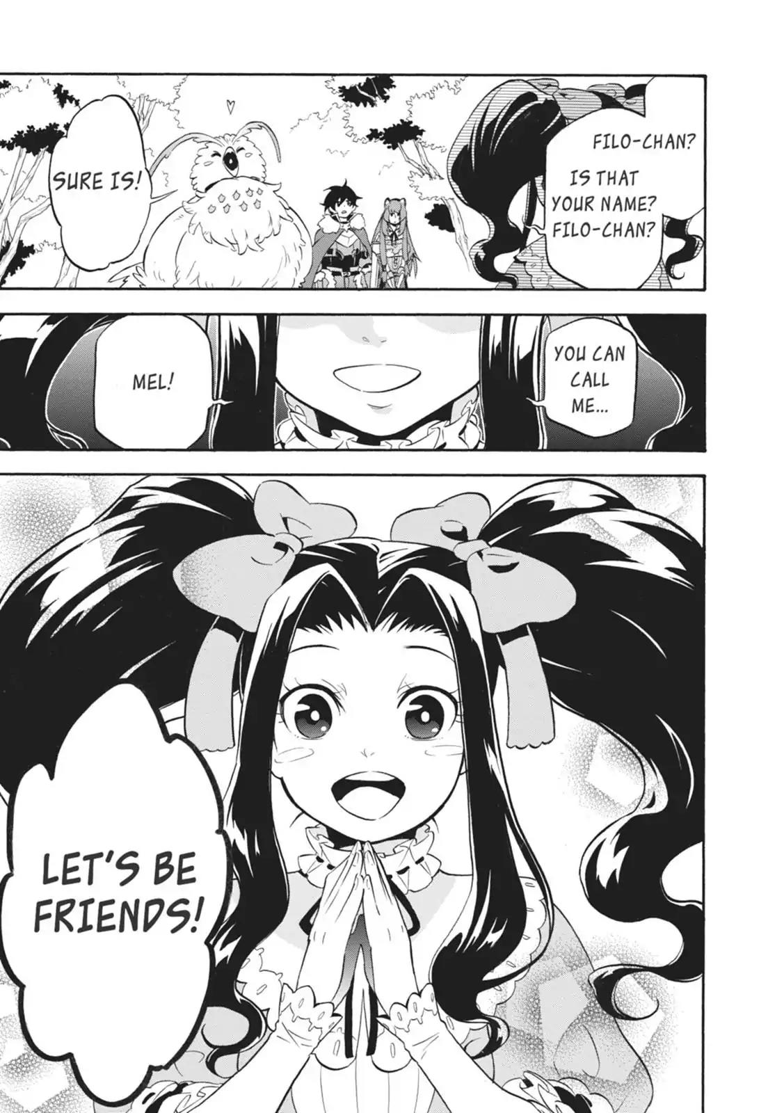 Tate no Yuusha no Nariagari Chapter 14 page 1 - Chapter 14: Filo's Friend