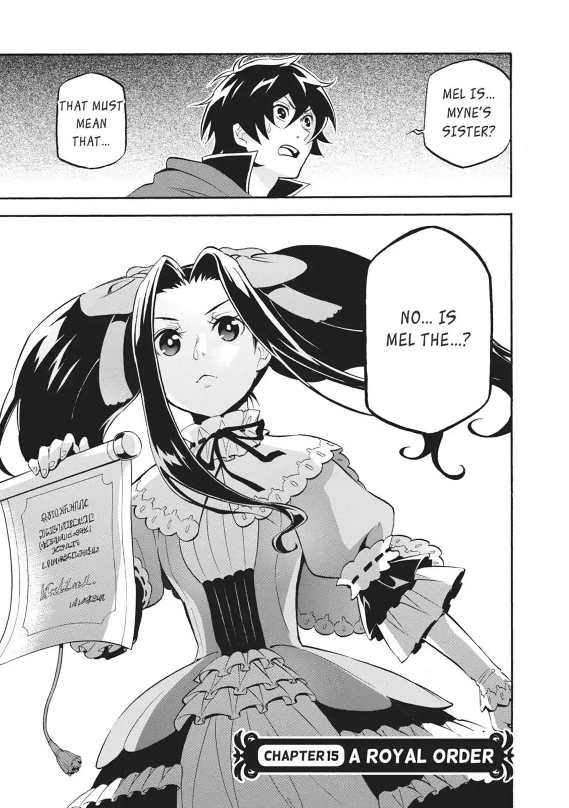 Tate no Yuusha no Nariagari Chapter 15 page 1 - Chapter 15: A Royal Order
