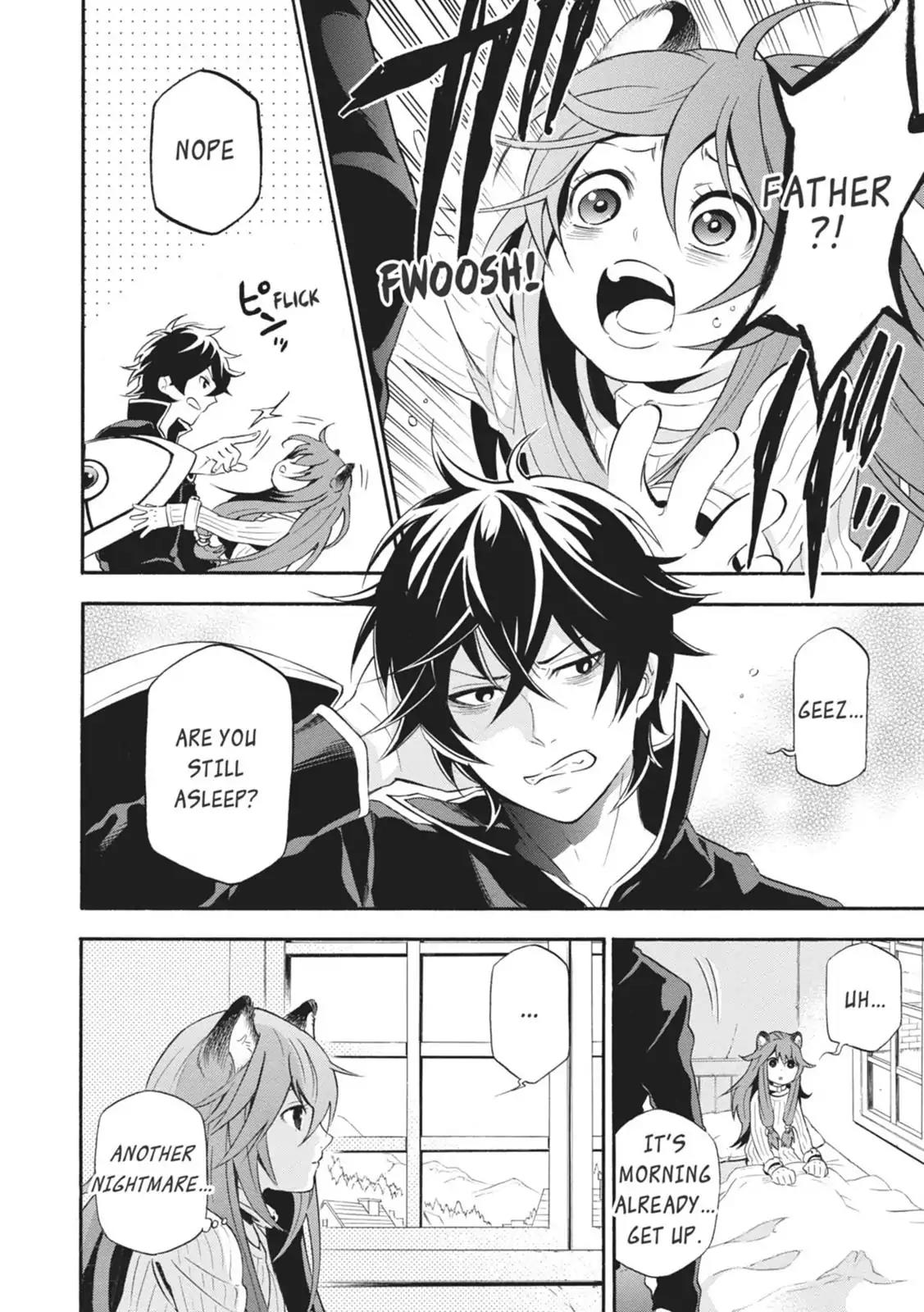 Tate no Yuusha no Nariagari Chapter 4 page 4 - Chapter 4: Two-Headed Black Dog