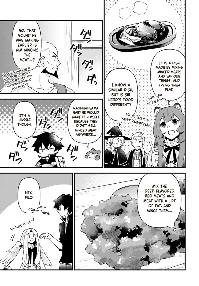 Tate no Yuusha no Oshi Nagaki Chapter 28 page 13 - Chapter 28: Three Kinds of Hamburger Steak