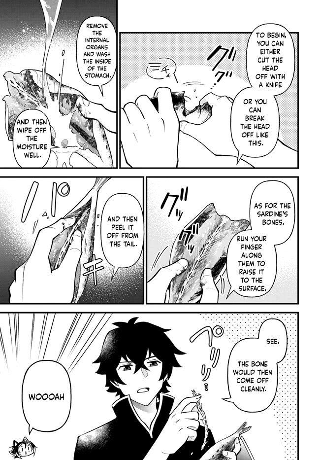 Tate no Yuusha no Oshi Nagaki Chapter 38 page 14 - Chapter 38: Basil Flavored Sardines