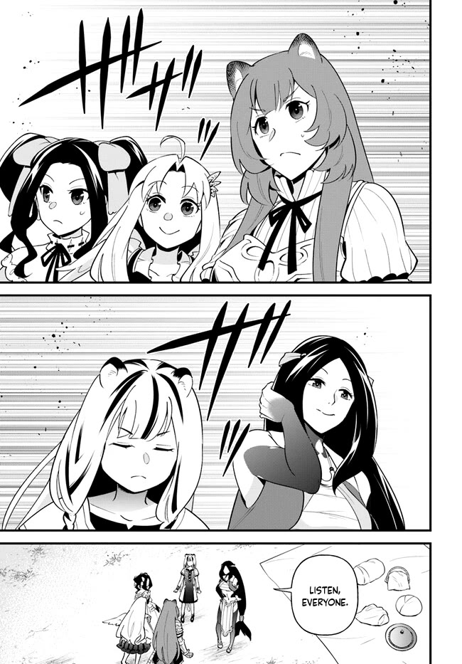 Tate no Yuusha no Oshi Nagaki Chapter 42 page 1 - Chapter 42: Girls Meeting Fruits Sandwich