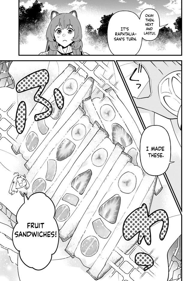 Tate no Yuusha no Oshi Nagaki Chapter 42 page 21 - Chapter 42: Girls Meeting Fruits Sandwich